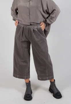 Amici Trousers^Elasticated Culottes in Iron