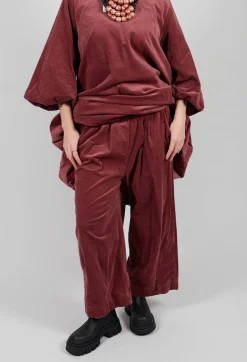 Amici Trousers^Elasticated Culottes in Intense Rust