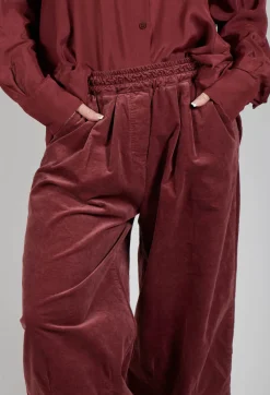 Amici Trousers^Elasticated Culottes in Intense Rust