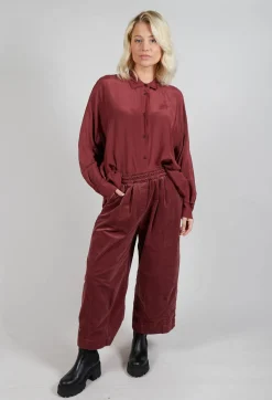 Amici Trousers^Elasticated Culottes in Intense Rust