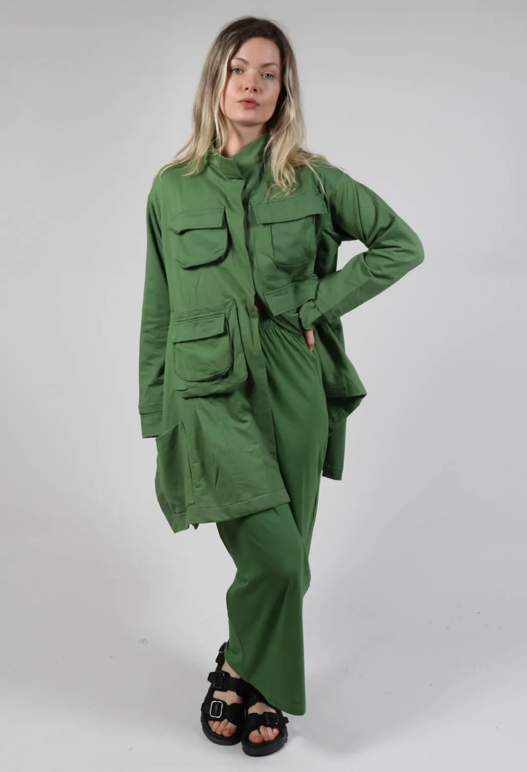 Bread and Butter Skirts^Elasticated Jersey Skirt in Green