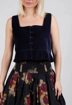 Ewa I Walla Tops^Eljana Top in Midnight Blue