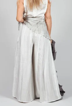 Bianco Levrin Trousers^Emma Pants Reversible in Plain Cream