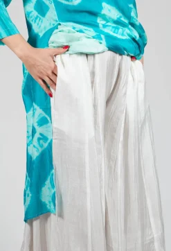 Bianco Levrin Trousers^Emma Pants Reversible in Plain Cream