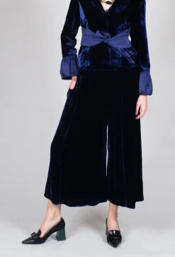 Bianco Levrin Trousers^Emma Trousers in Blue
