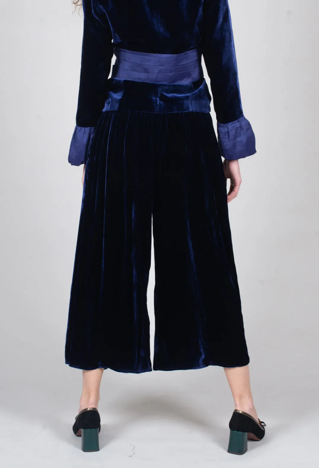Bianco Levrin Trousers^Emma Trousers in Blue