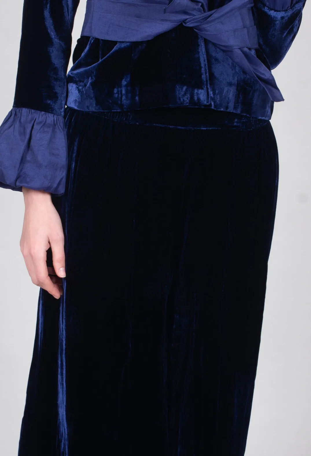 Bianco Levrin Trousers^Emma Trousers in Blue