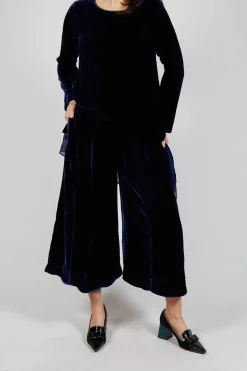 Bianco Levrin Trousers^Emma Trousers in Blue
