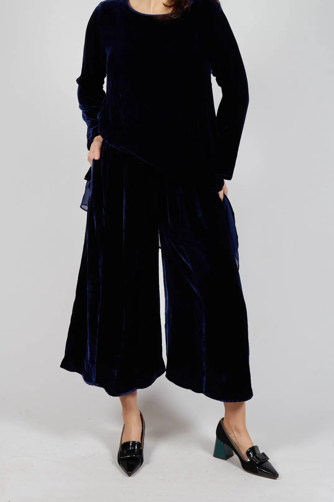 Bianco Levrin Trousers^Emma Trousers in Blue