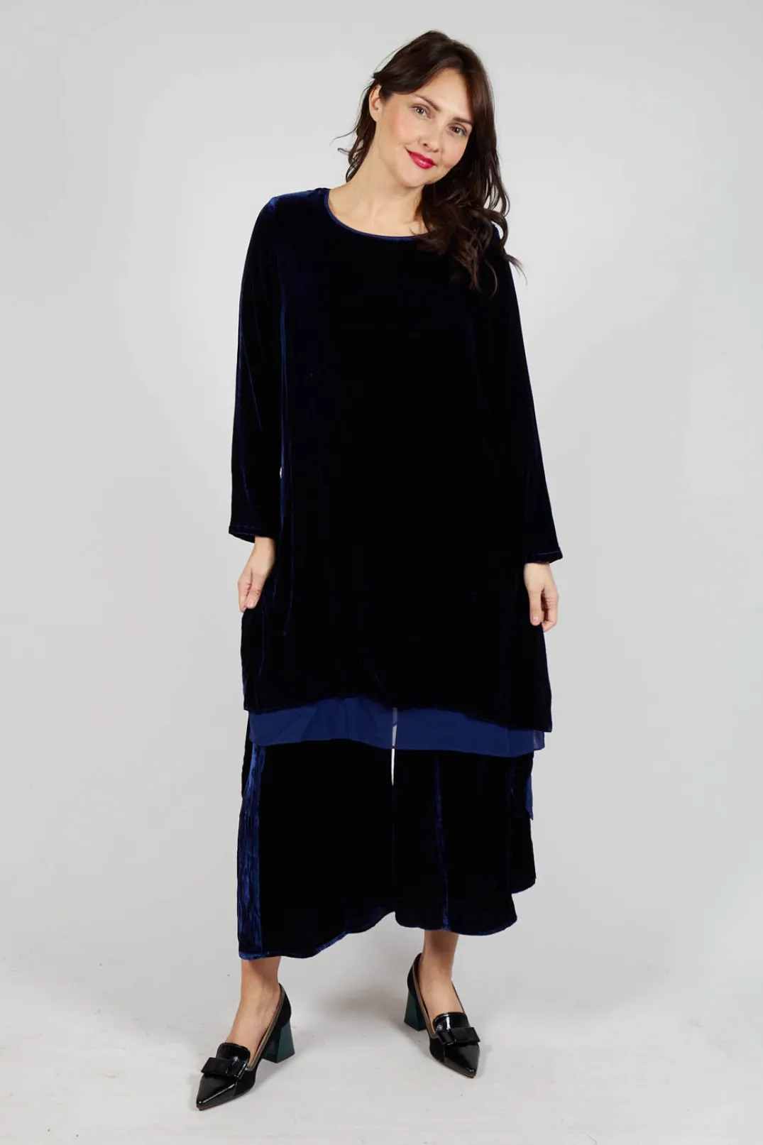 Bianco Levrin Trousers^Emma Trousers in Blue