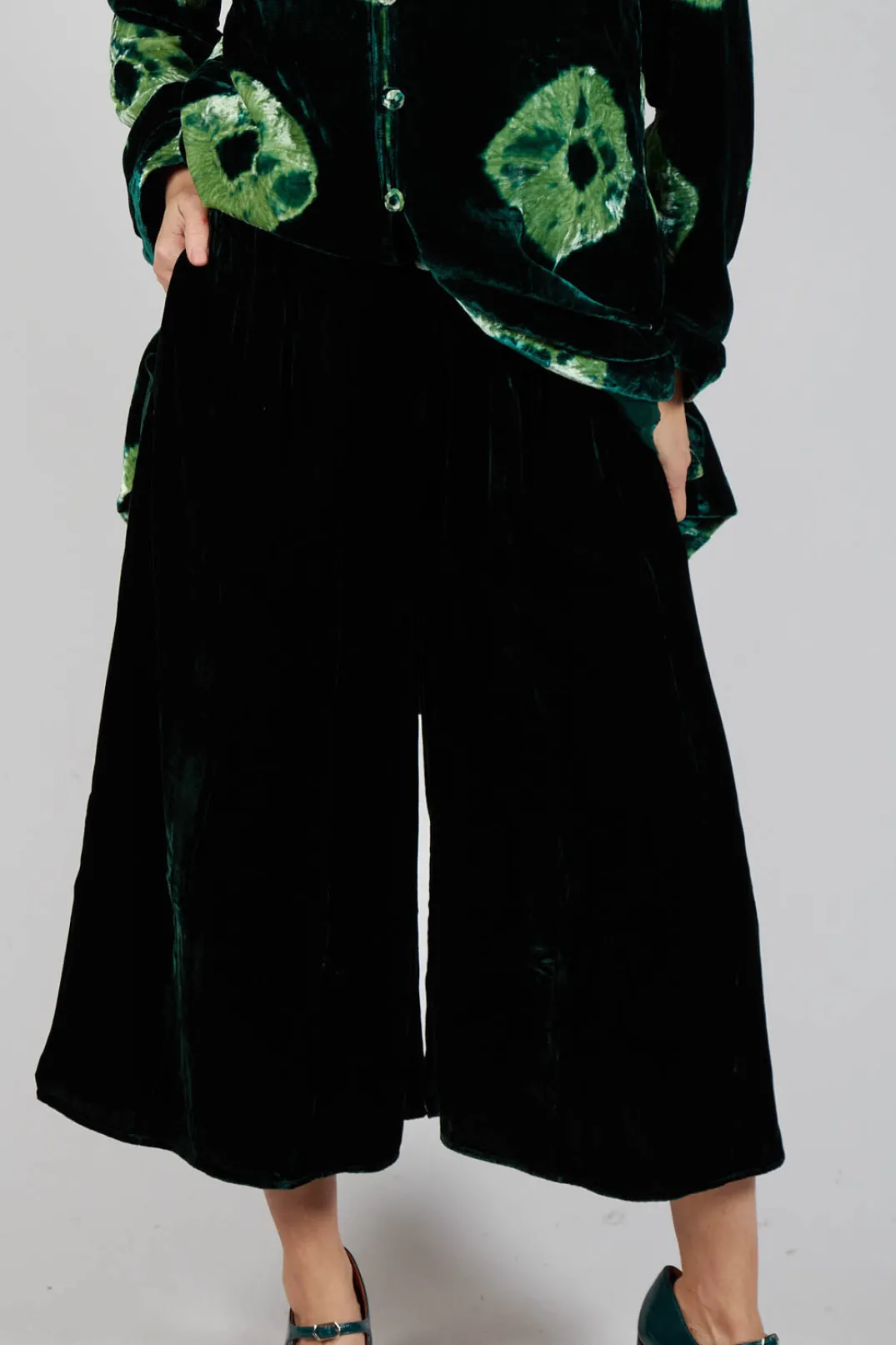 Bianco Levrin Trousers^Emma Trousers in Bottle Green