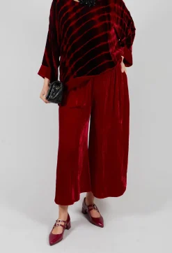 Bianco Levrin Trousers^Emma Trousers in Red