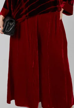 Bianco Levrin Trousers^Emma Trousers in Red