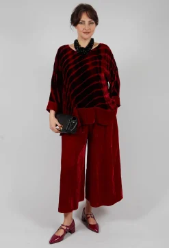 Bianco Levrin Trousers^Emma Trousers in Red