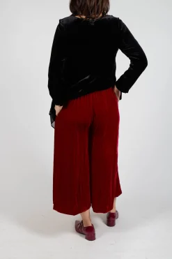 Bianco Levrin Trousers^Emma Trousers in Red