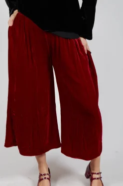 Bianco Levrin Trousers^Emma Trousers in Red