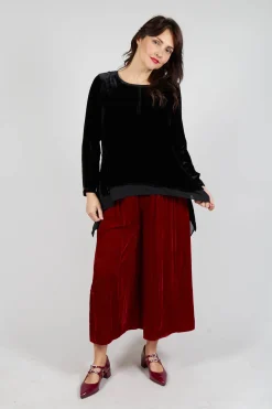 Bianco Levrin Trousers^Emma Trousers in Red