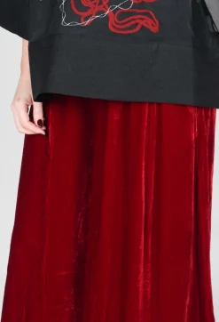 Bianco Levrin Trousers^Emma Trousers in Red