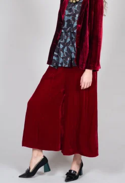 Bianco Levrin Trousers^Emma Trousers in Red