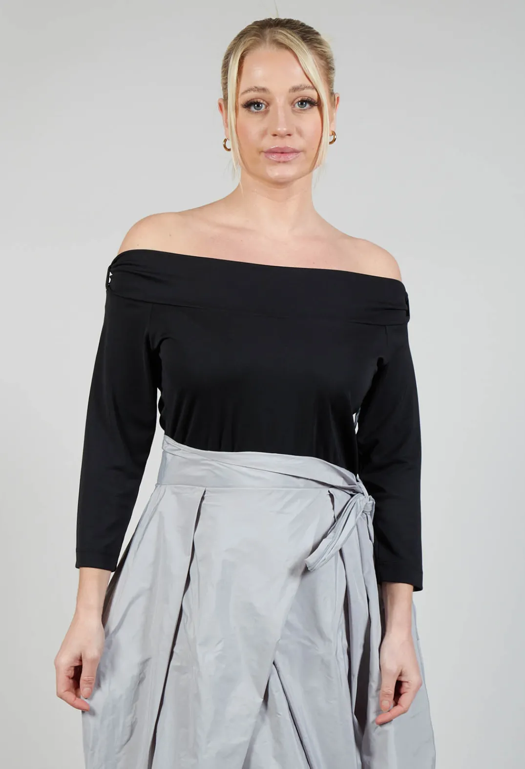 Xenia Design Dresses^ENSA Dress in Black Light Grey