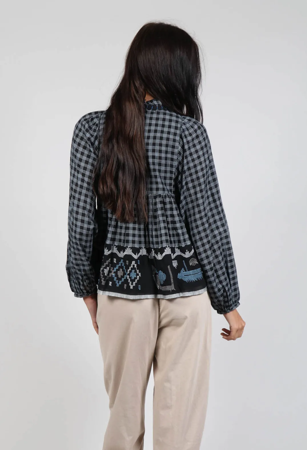 Conditions Apply Tops^Esther Handwoven Top in Black