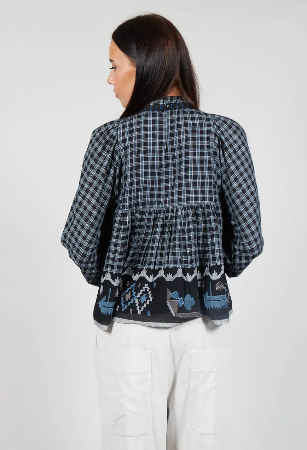 Conditions Apply Tops^Esther Handwoven Top in Black