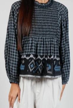 Conditions Apply Tops^Esther Handwoven Top in Black