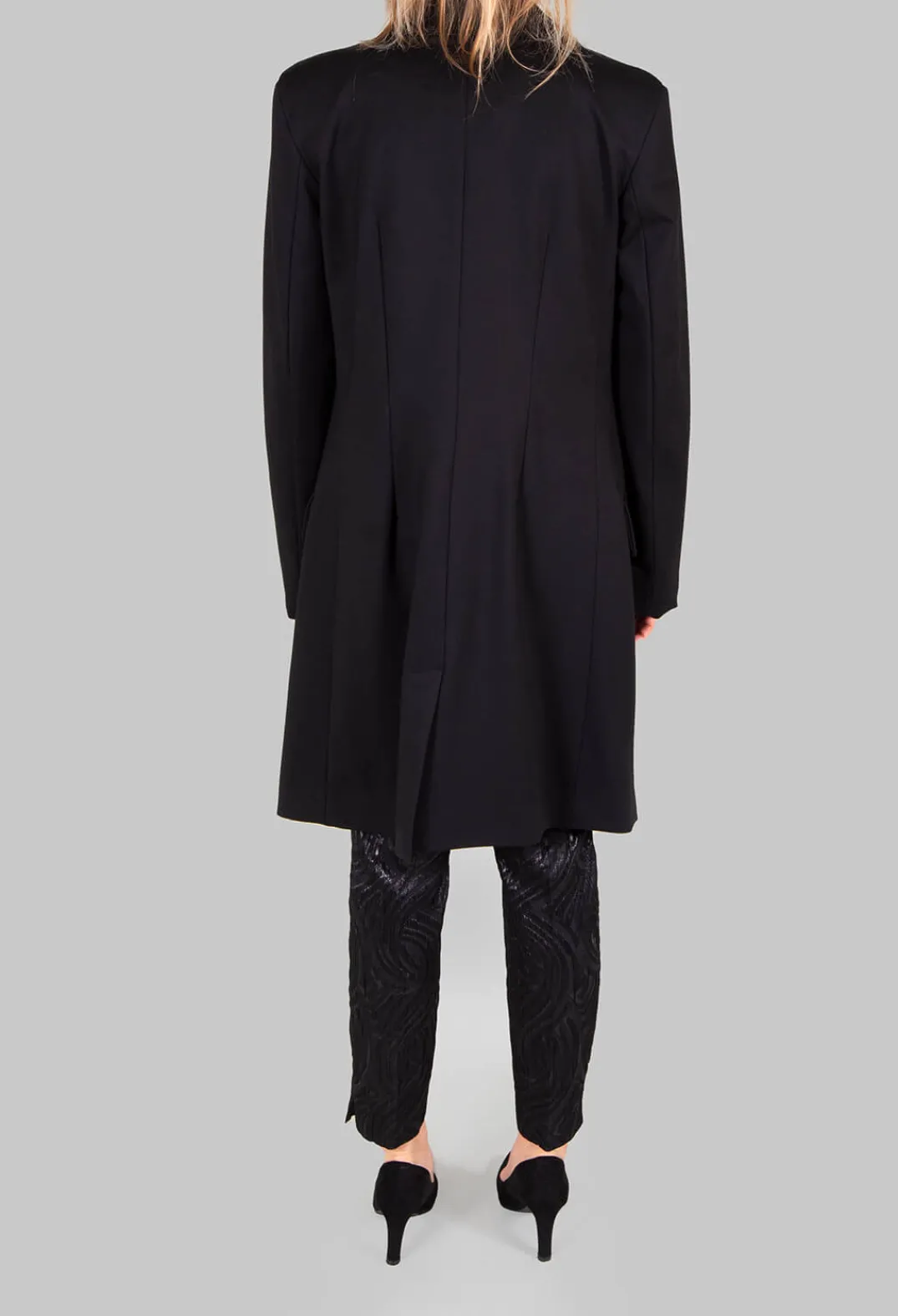 Nostra Santissima Jackets^Extra Longline Jacket in Black