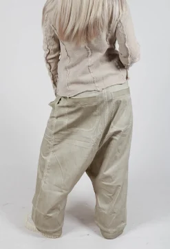 Rundholz Dip Trousers^Extreme Drop Crotch Trousers with Pull Toggle Waist in Eraser