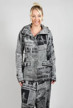 Rundholz Dip Jackets^Extreme High Collar Jacket in Moonwalk