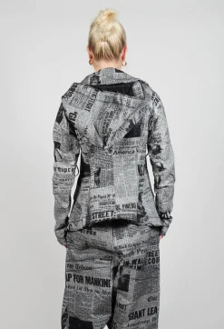 Rundholz Dip Jackets^Extreme High Collar Jacket in Moonwalk