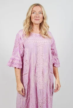Magnolia Pearl Dresses^Eyelet Anna Grace Dress in Purple Boba