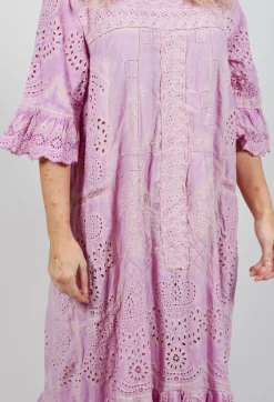 Magnolia Pearl Dresses^Eyelet Anna Grace Dress in Purple Boba