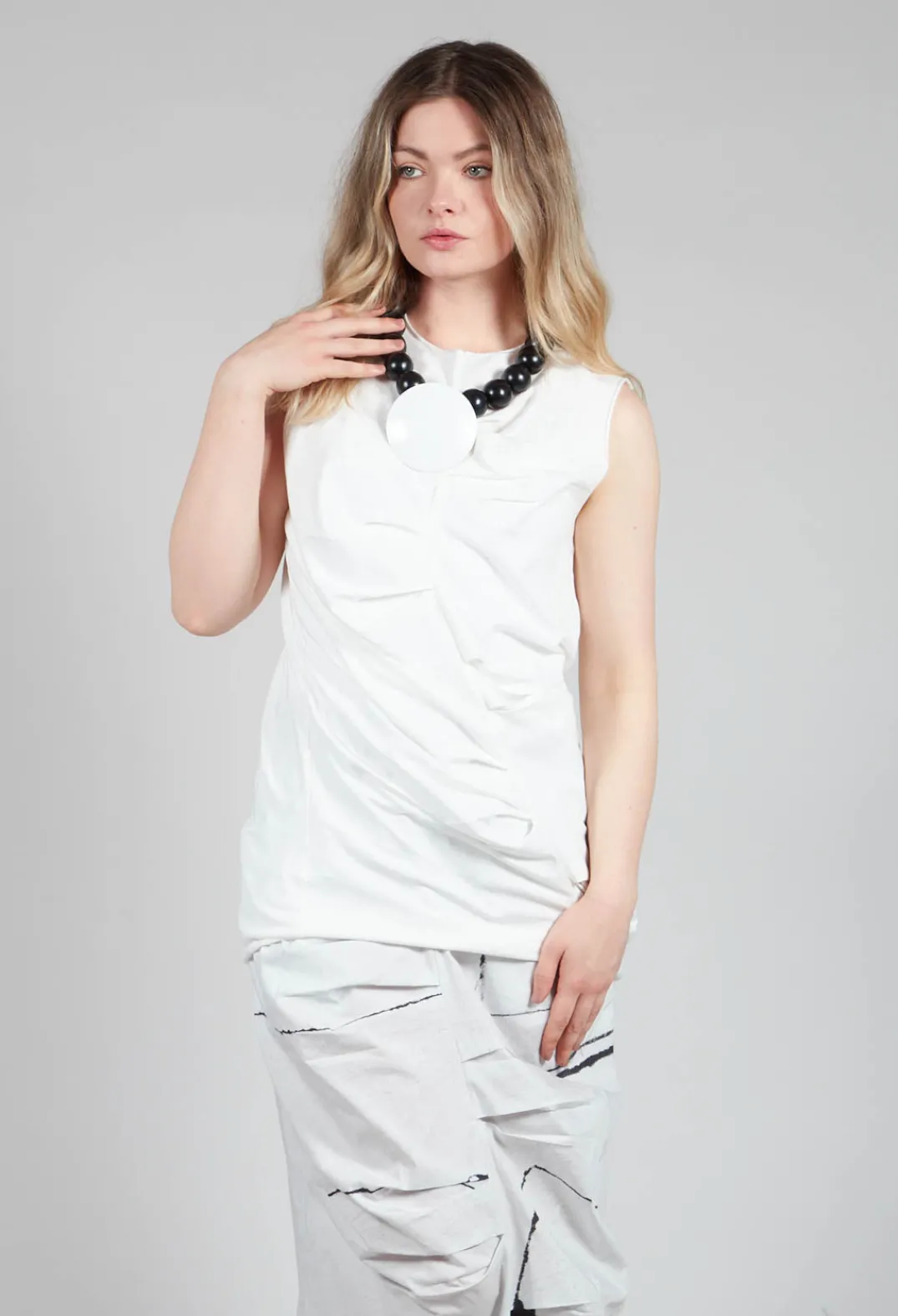 La Vaca Loca Tops^Falta Top in Off White