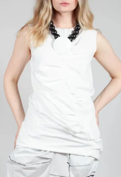 La Vaca Loca Tops^Falta Top in Off White