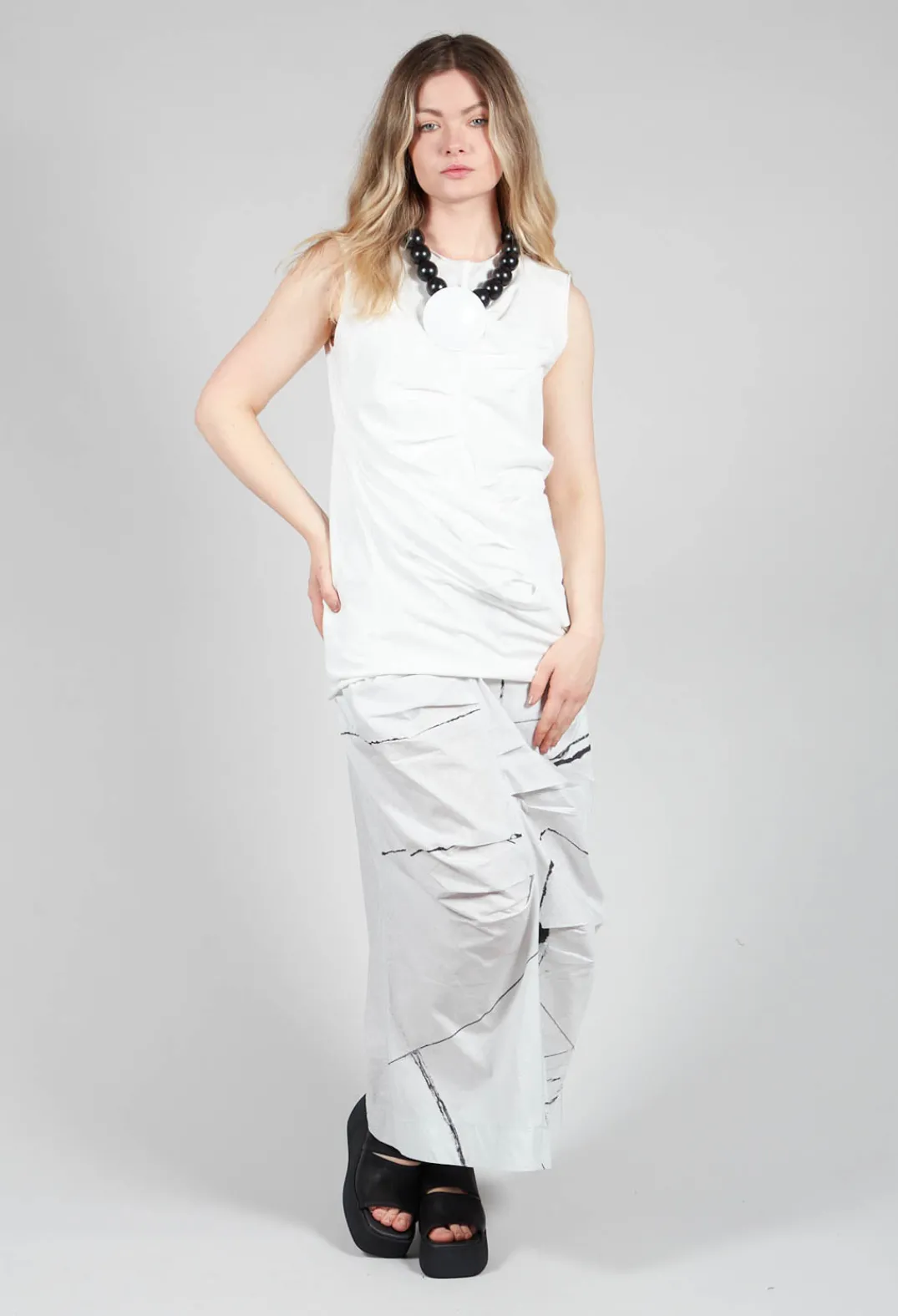 La Vaca Loca Tops^Falta Top in Off White