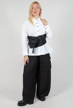 Bread and Butter Belts^Faux Leather Belt in Black