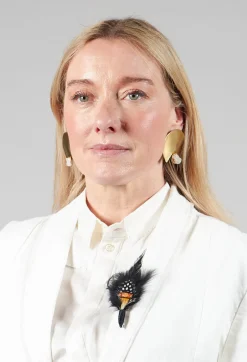Umit Unal Brooches^Feather Pin in Original Black