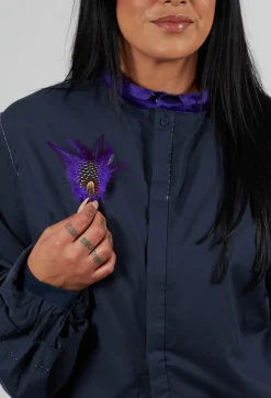 Umit Unal Brooches^Feather Pin in Original Purple