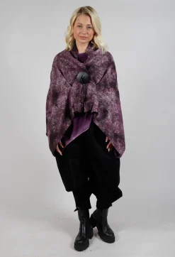 Moyuru Coats^Felted Cape in Purple