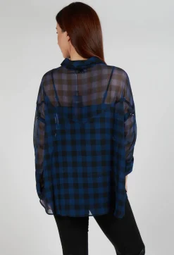 High Shirts & Blouses^Fetching Shirt in Blue Check