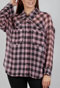 High Shirts & Blouses^Fetching Shirt in Pink Check