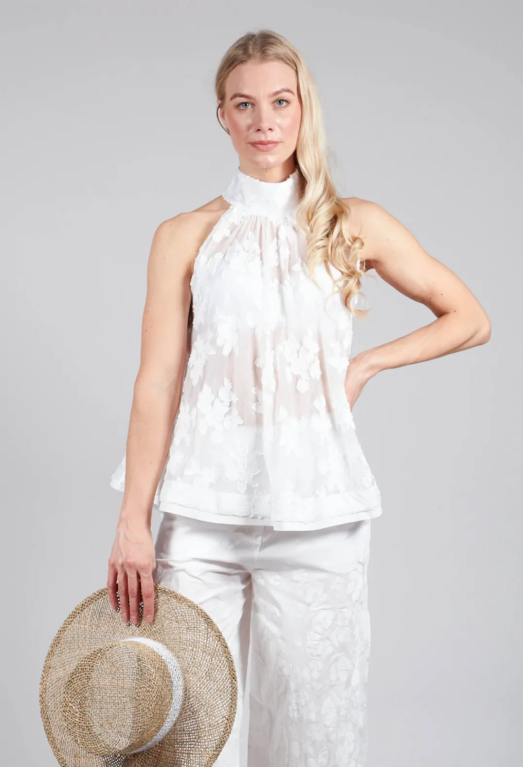 Beatrice B Tops^Fil Coupè Top in White