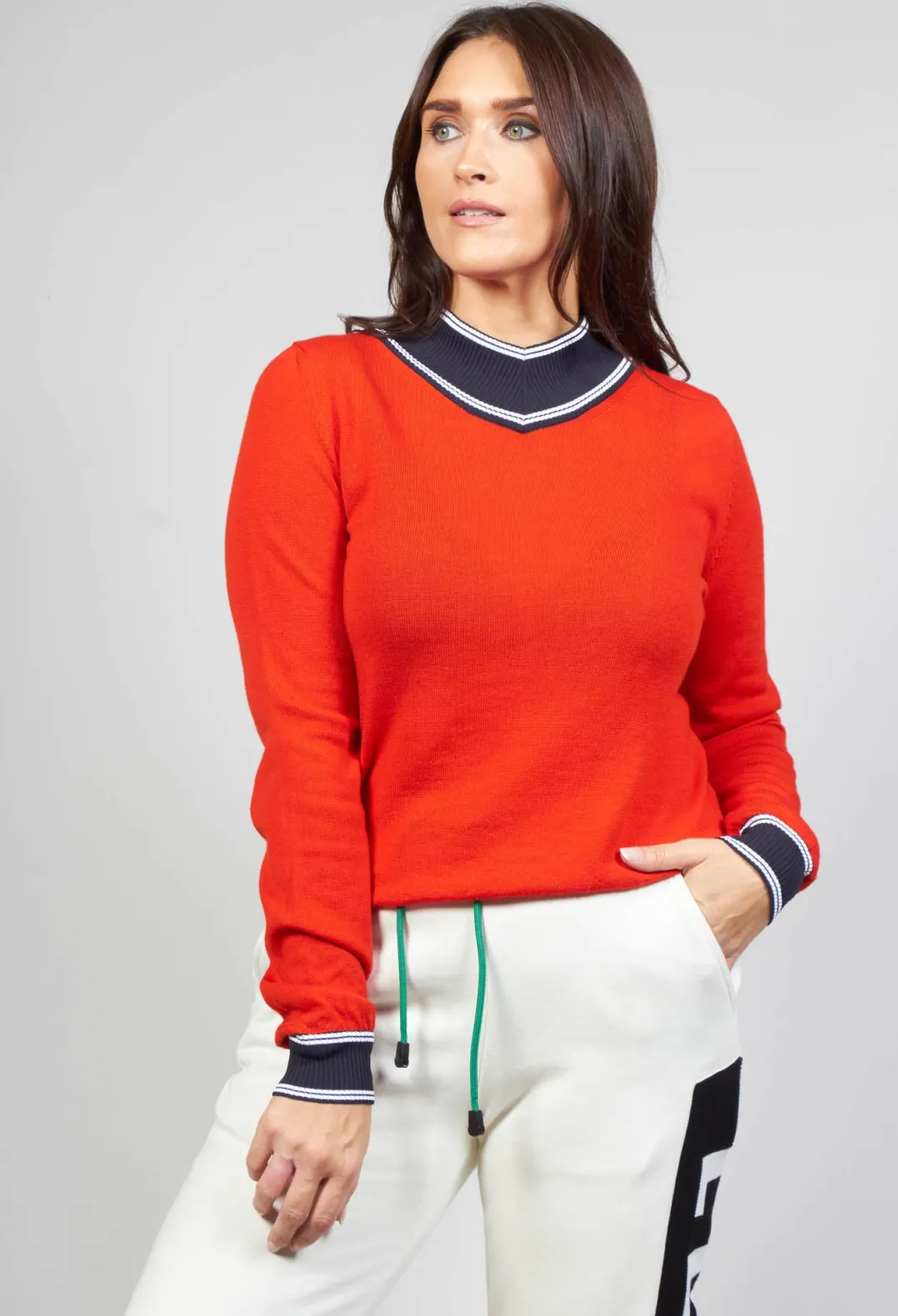 Malloni Jumpers^Fine Knit Jumper in Pirite Orange