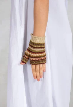 Butapana Gloves^Fingerless Gloves in Beige
