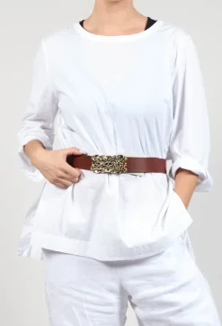 T.ba Belts^Fiore Belt in Brown