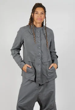 Rundholz Black Label Jackets^Fitted Button Through Utility Jacket in Rock