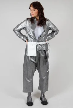 Pal Offner Jackets^Fitted Clean Jacket in Silver Metallic