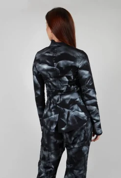 Pal Offner Jackets^Fitted Jacket in Black with Silver Finish