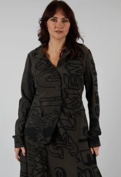 Rundholz Black Label Jackets^Fitted Jacket in Jungle Big Print
